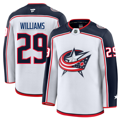 Jack Williams Columbus Blue Jackets Fanatics Premium Away Jersey