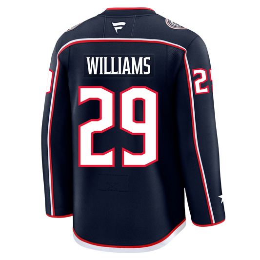 Jack Williams Columbus Blue Jackets Fanatics Premium Home Jersey