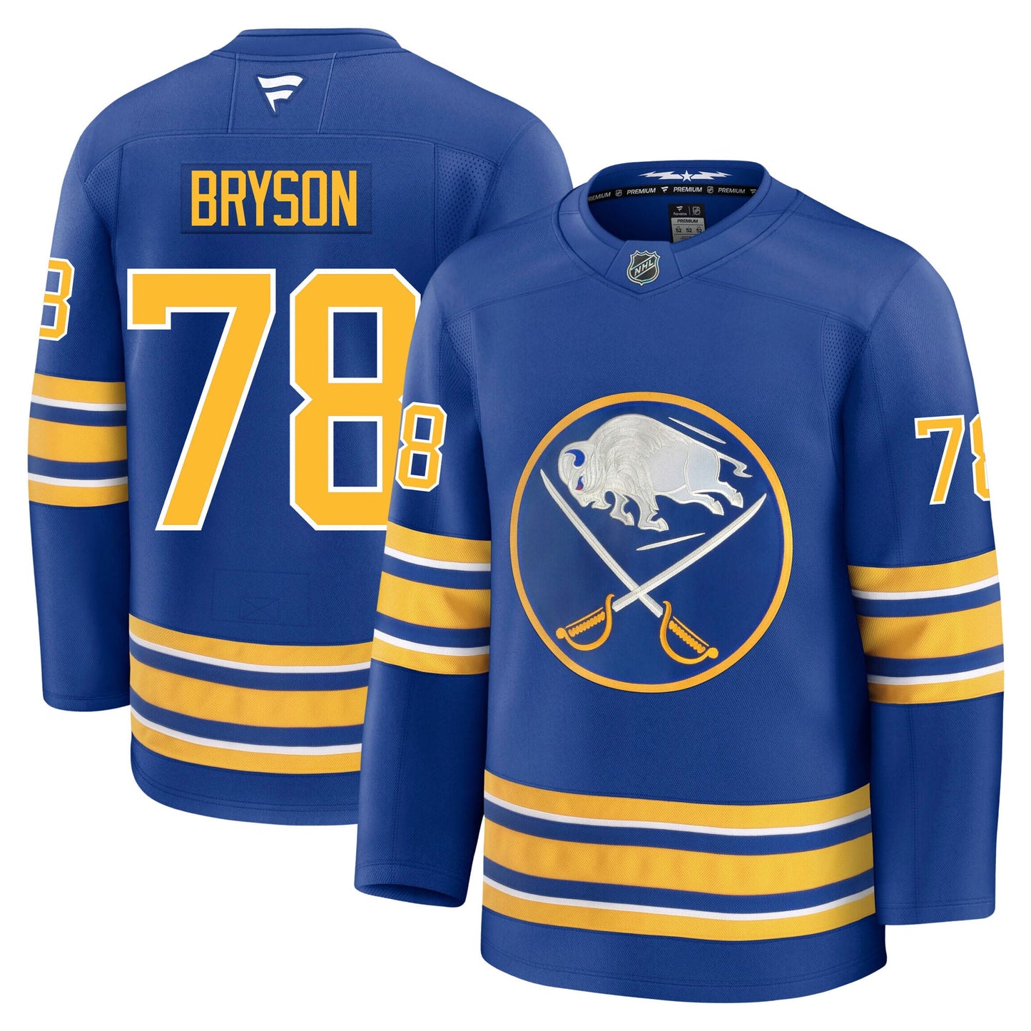 Jacob Bryson Buffalo Sabres Fanatics Premium Home Jersey