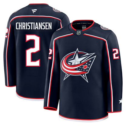 Jake Christiansen Columbus Blue Jackets Fanatics Premium Home Jersey