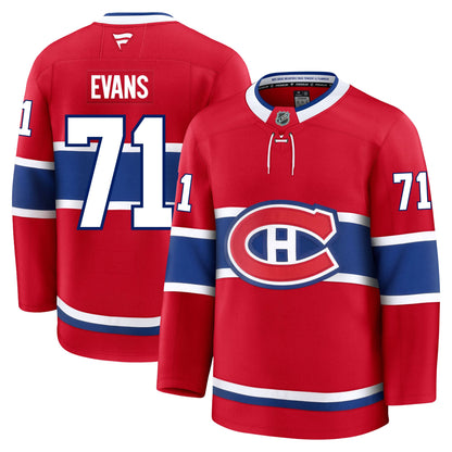 Jake Evans Montreal Canadiens Fanatics Premium Home Jersey