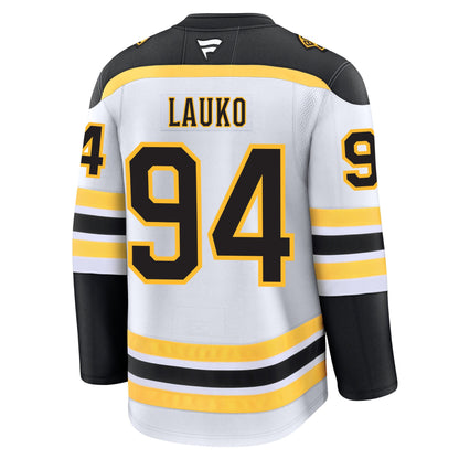 Jakub Lauko Boston Bruins Fanatics Premium Away Jersey