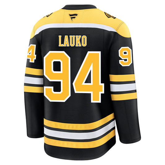 Jakub Lauko Boston Bruins Fanatics Premium Home Jersey