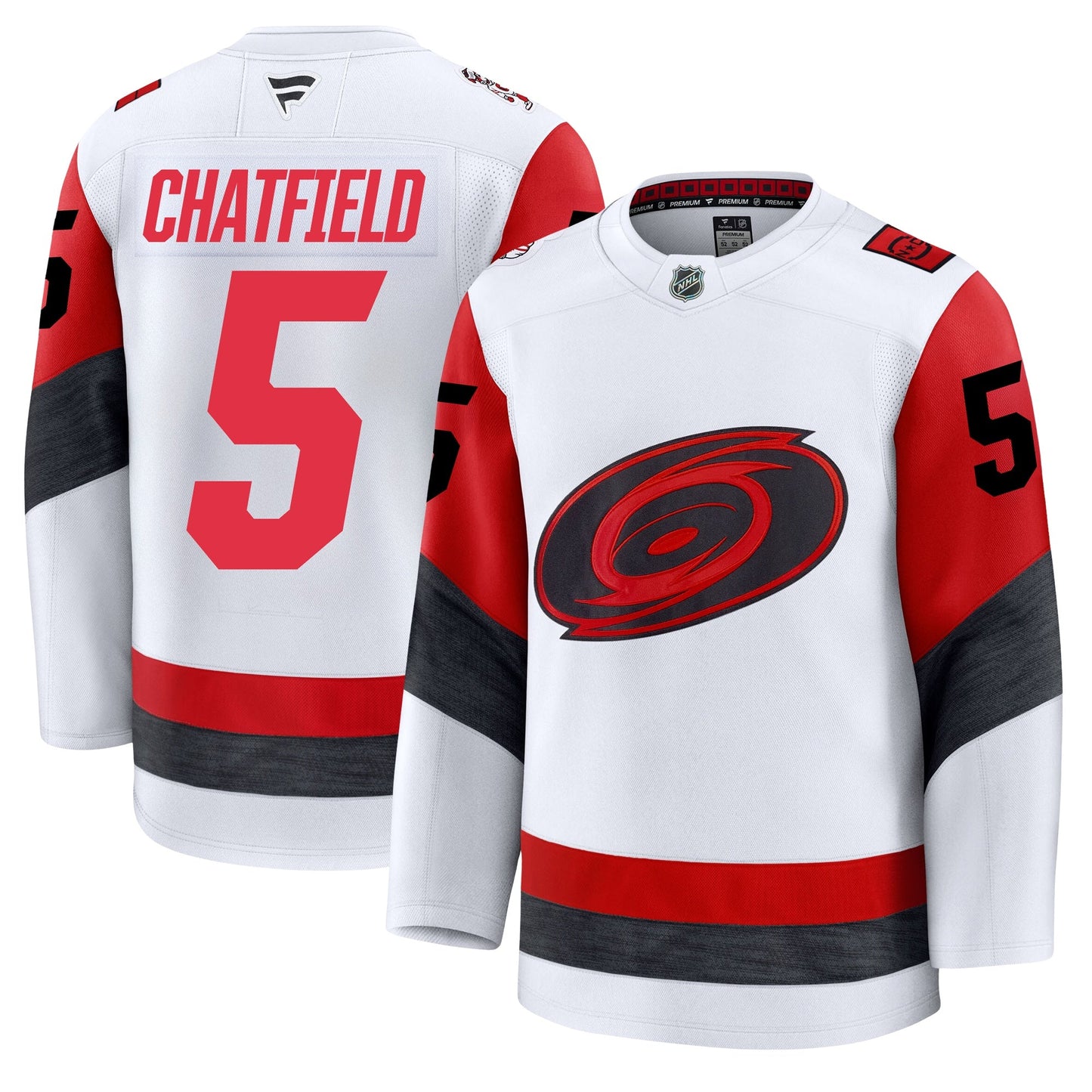Jalen Chatfield Carolina Hurricanes Fanatics Away Premium Jersey