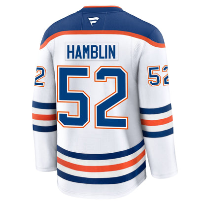 James Hamblin Edmonton Oilers Fanatics Premium Away Jersey
