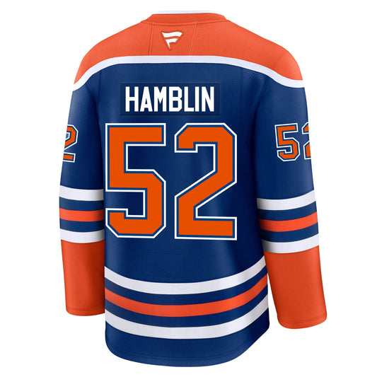 James Hamblin Edmonton Oilers Fanatics Premium Home Jersey