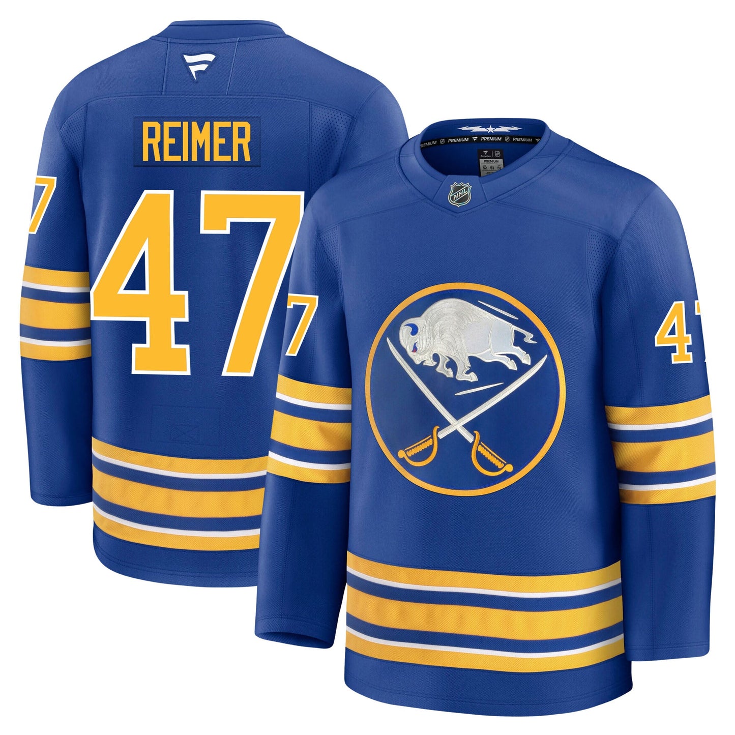 James Reimer Buffalo Sabres Fanatics Premium Home Jersey