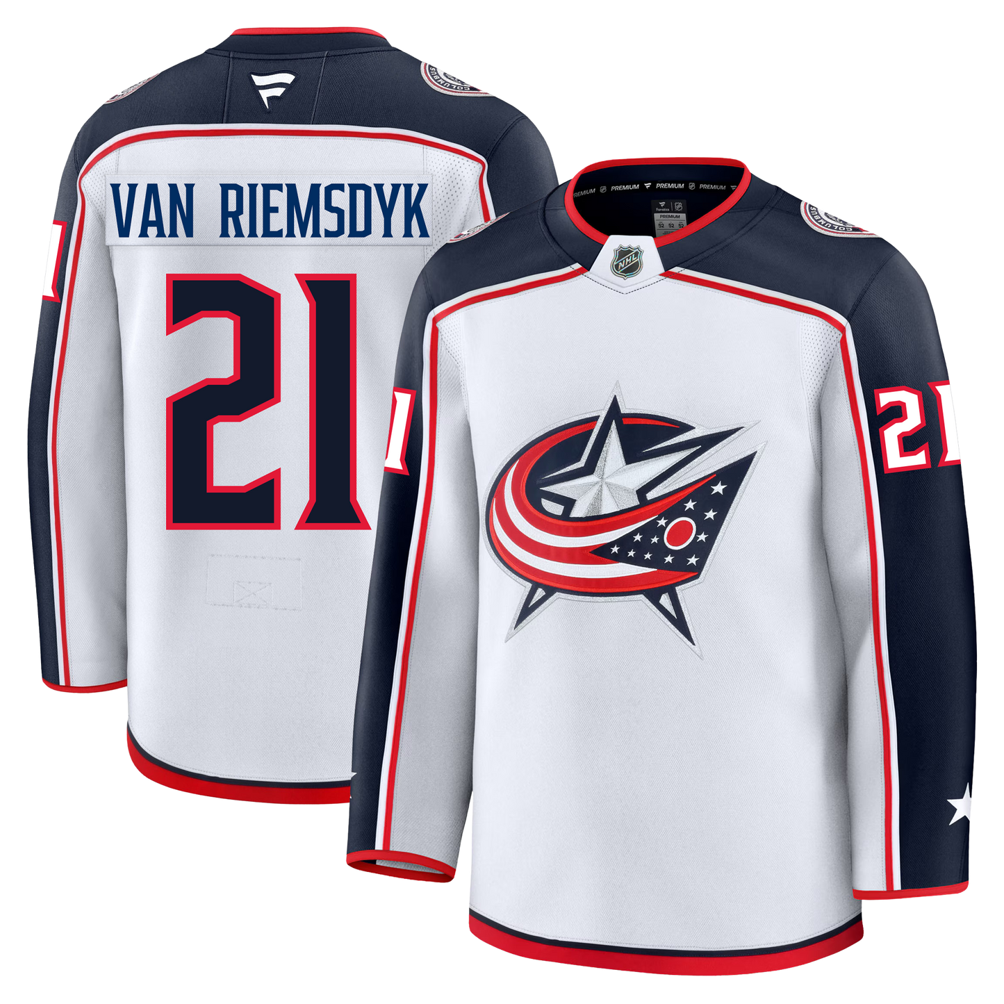 James Van Riemsdyk Columbus Blue Jackets Fanatics Premium Away Jersey