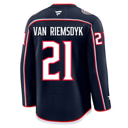 James Van Riemsdyk Columbus Blue Jackets Fanatics Premium Home Jersey