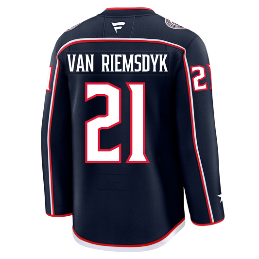 James Van Riemsdyk Columbus Blue Jackets Fanatics Premium Home Jersey