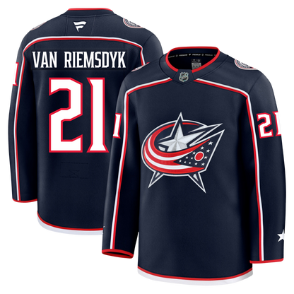James Van Riemsdyk Columbus Blue Jackets Fanatics Premium Home Jersey