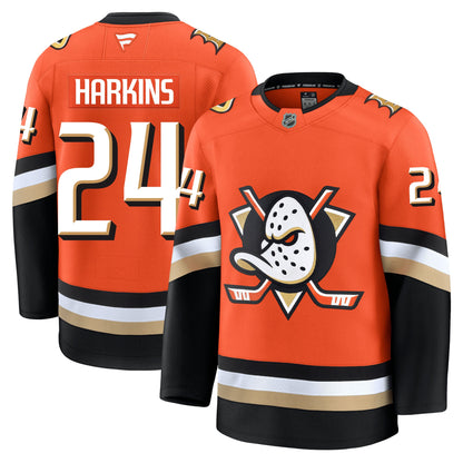 Jansen Harkins Anaheim Ducks Fanatics Premium Home Jersey