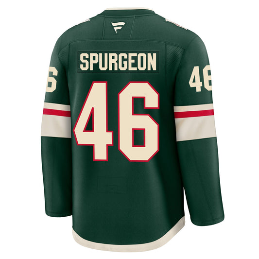 Jared Spurgeon Minnesota Wild Fanatics Premium Home Jersey