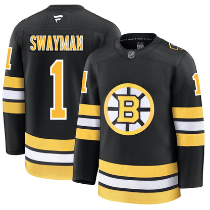 Jeremy Swayman Boston Bruins Fanatics Home Premium Jersey