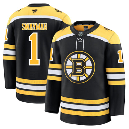 Jeremy Swayman Boston Bruins Fanatics Premium Home Jersey