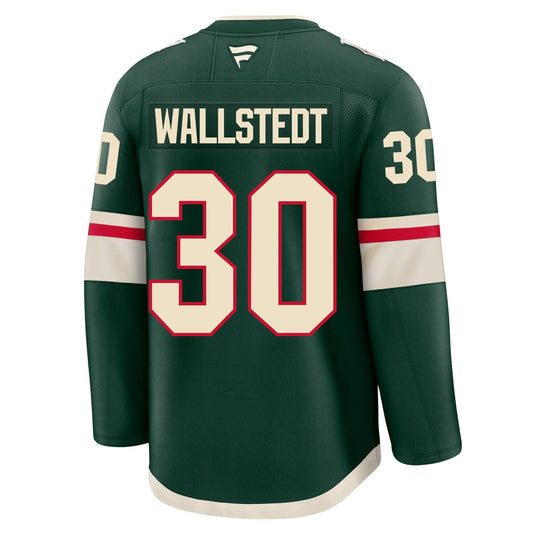 Jesper Wallstedt Minnesota Wild Fanatics Premium Home Jersey