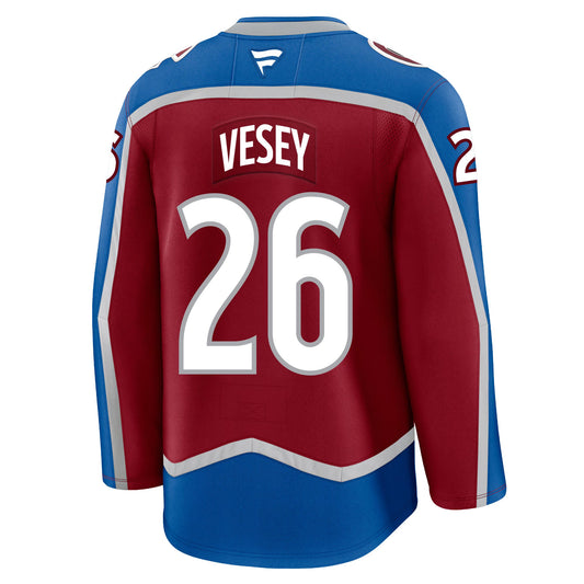 Jimmy Vesey Colorado Avalanche Fanatics Premium Home Jersey