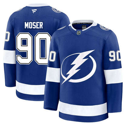 J.J. Moser Tampa Bay Lightning Fanatics Premium Home Jersey