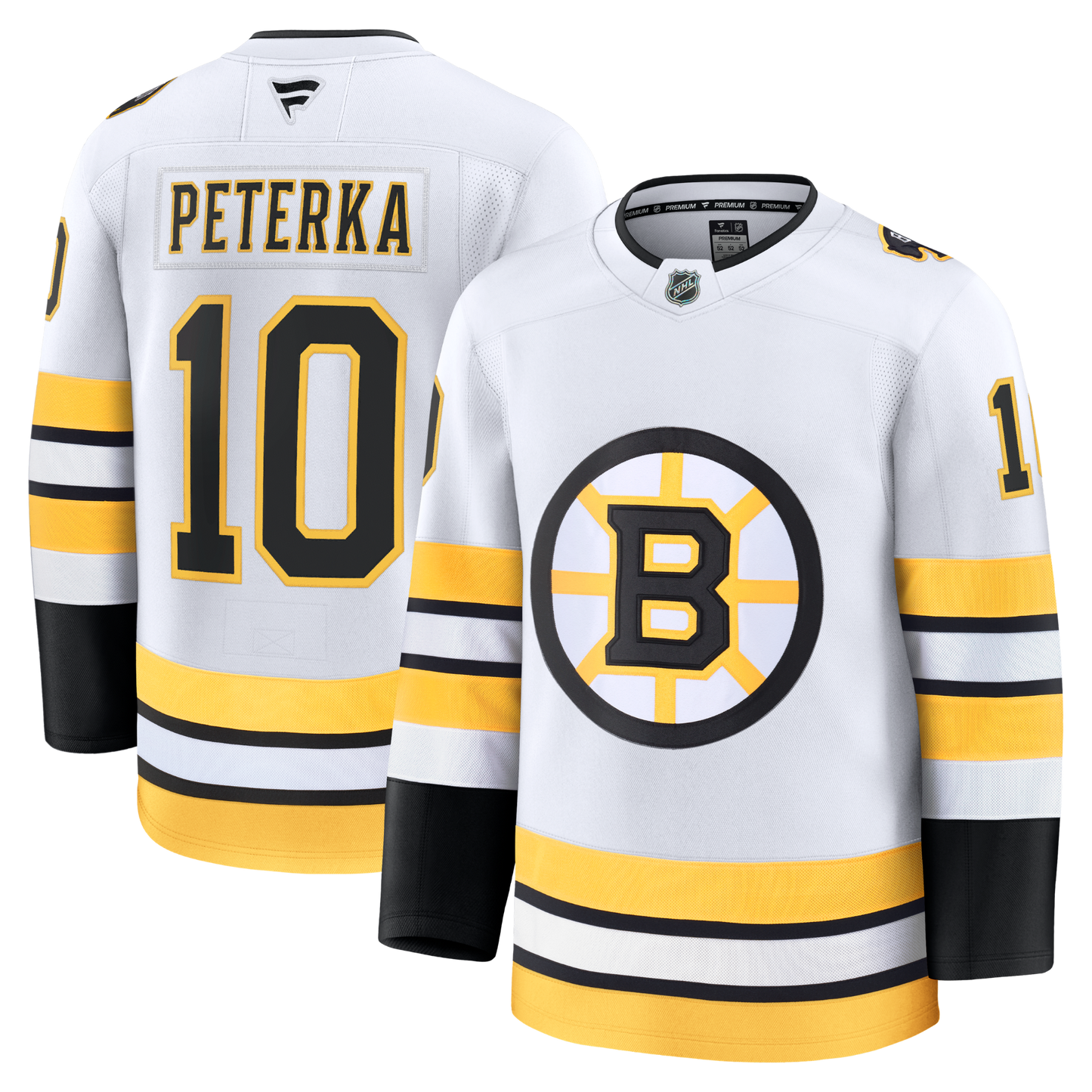 JJ Peterka Boston Bruins Fanatics Away Premium Jersey