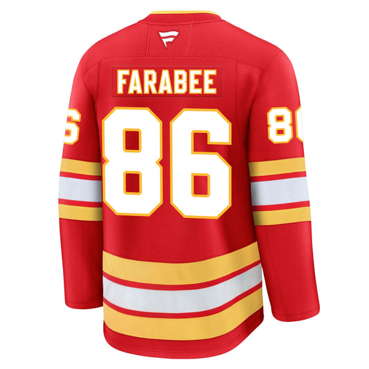 Joel Farabee Calgary Flames Fanatics Premium Home Jersey
