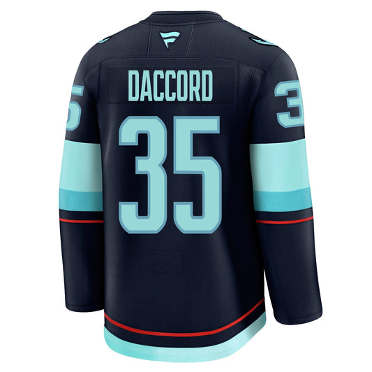 Joey Daccord Seattle Kraken Fanatics Premium Home Jersey