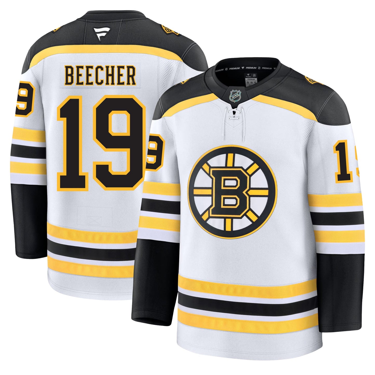 John Beecher Boston Bruins Fanatics Premium Away Jersey