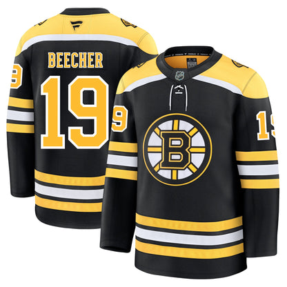 John Beecher Boston Bruins Fanatics Premium Home Jersey