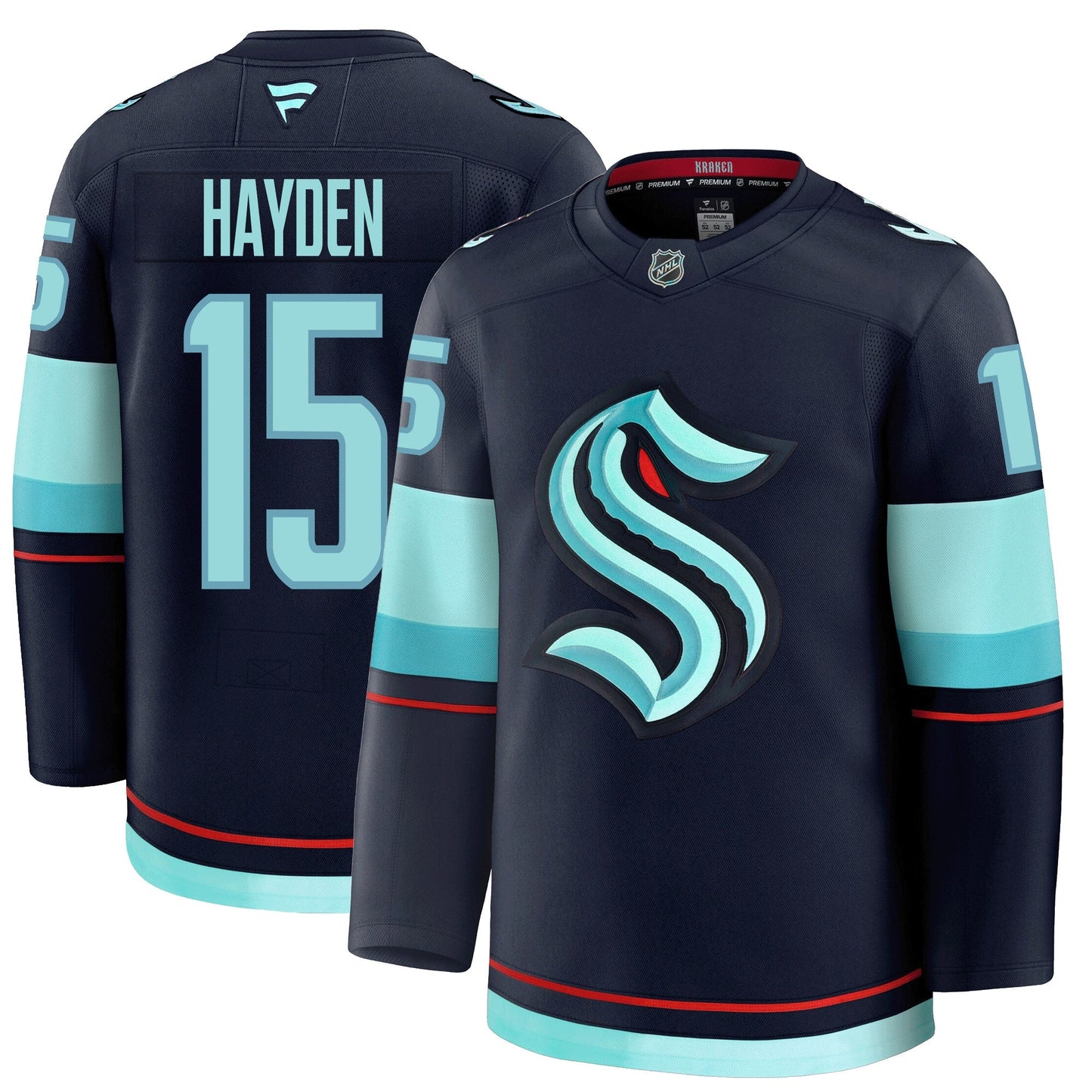 John Hayden Seattle Kraken Fanatics Premium Home Jersey