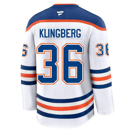 John Klingberg Edmonton Oilers Fanatics Premium Away Jersey