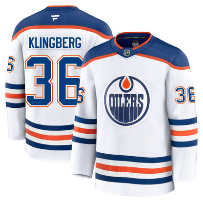 John Klingberg Edmonton Oilers Fanatics Premium Away Jersey