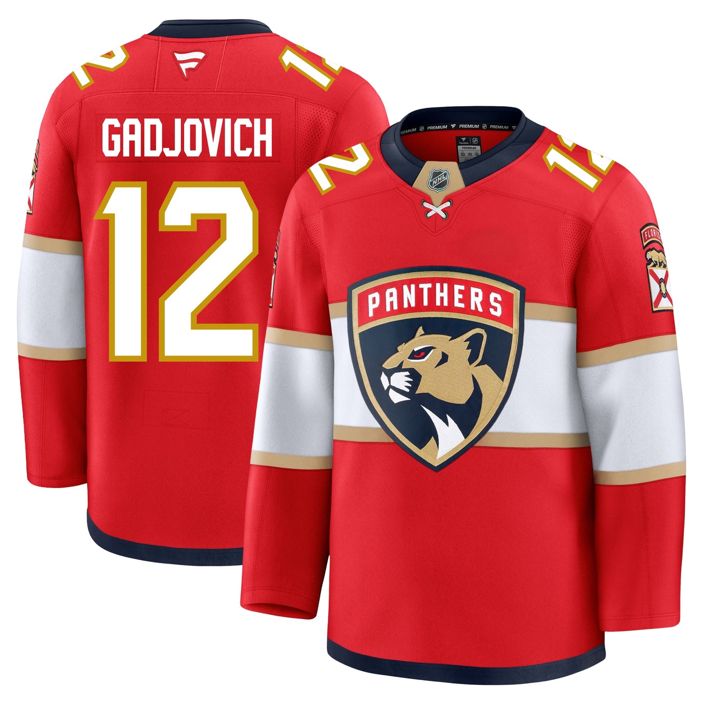 Jonah Gadjovich Florida Panthers Fanatics Premium Home Jersey