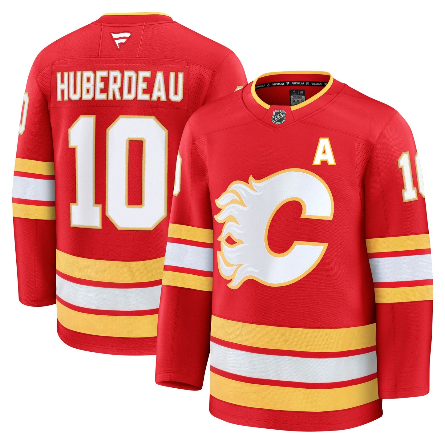 Jonathan Huberdeau Calgary Flames Fanatics Premium Home Jersey