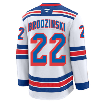 Jonny Brodzinski New York Rangers Fanatics Premium Away Jersey