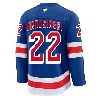 Jonny Brodzinski New York Rangers Fanatics Premium Home Jersey