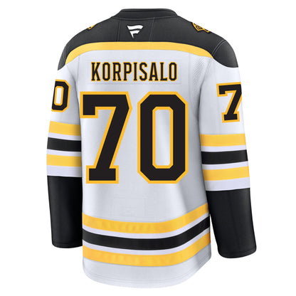 Joonas Korpisalo Boston Bruins Fanatics Premium Away Jersey