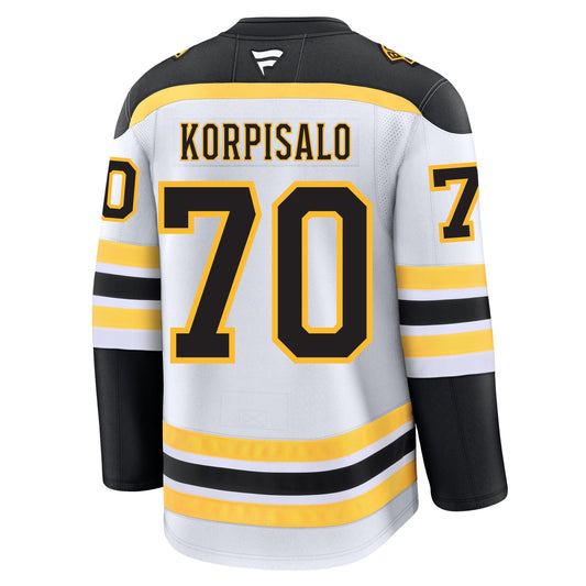 Joonas Korpisalo Boston Bruins Fanatics Premium Away Jersey