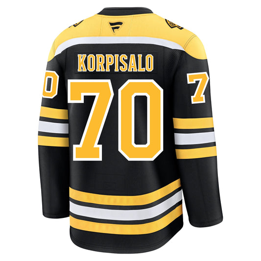Joonas Korpisalo Boston Bruins Fanatics Premium Home Jersey
