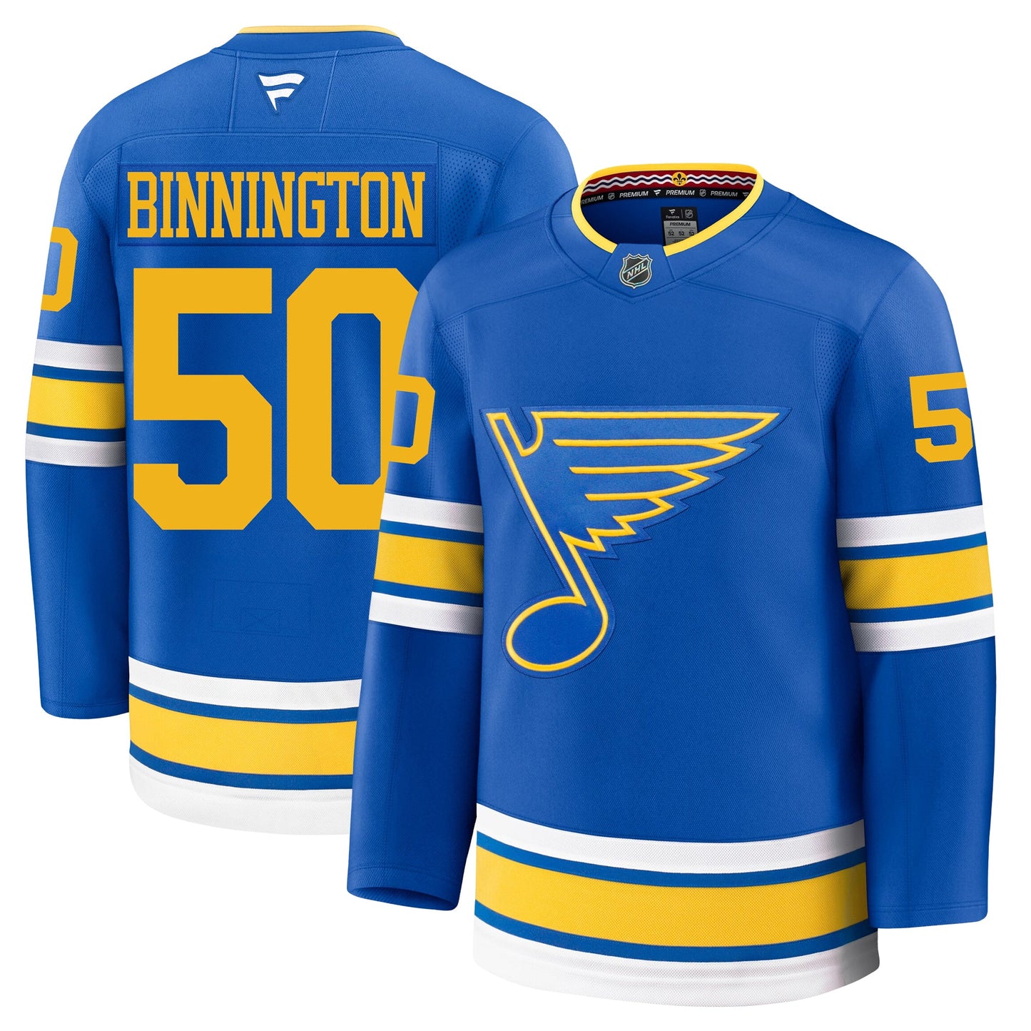 Jordan Binnington St Louis Blues Fanatics Home Premium Jersey