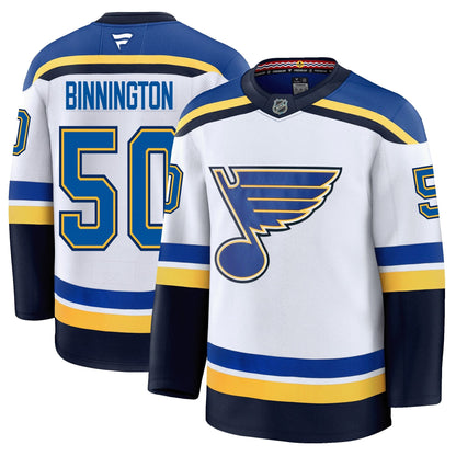 Jordan Binnington St. Louis Blues Fanatics Premium Away Jersey