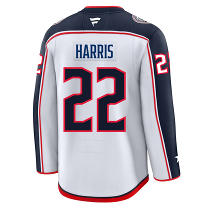 Jordan Harris Columbus Blue Jackets Fanatics Premium Away Jersey