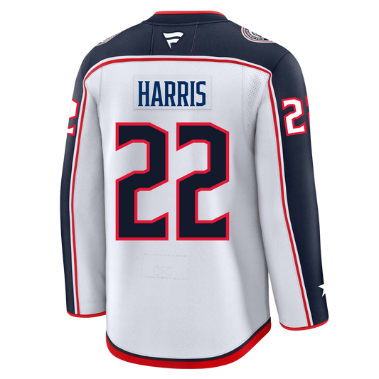 Jordan Harris Columbus Blue Jackets Fanatics Premium Away Jersey