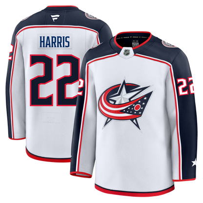 Jordan Harris Columbus Blue Jackets Fanatics Premium Away Jersey