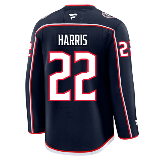 Jordan Harris Columbus Blue Jackets Fanatics Premium Home Jersey