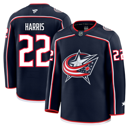 Jordan Harris Columbus Blue Jackets Fanatics Premium Home Jersey