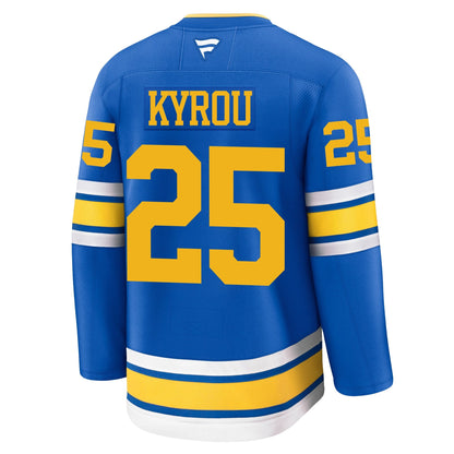 Jordan Kyrou St Louis Blues Fanatics Home Premium Jersey