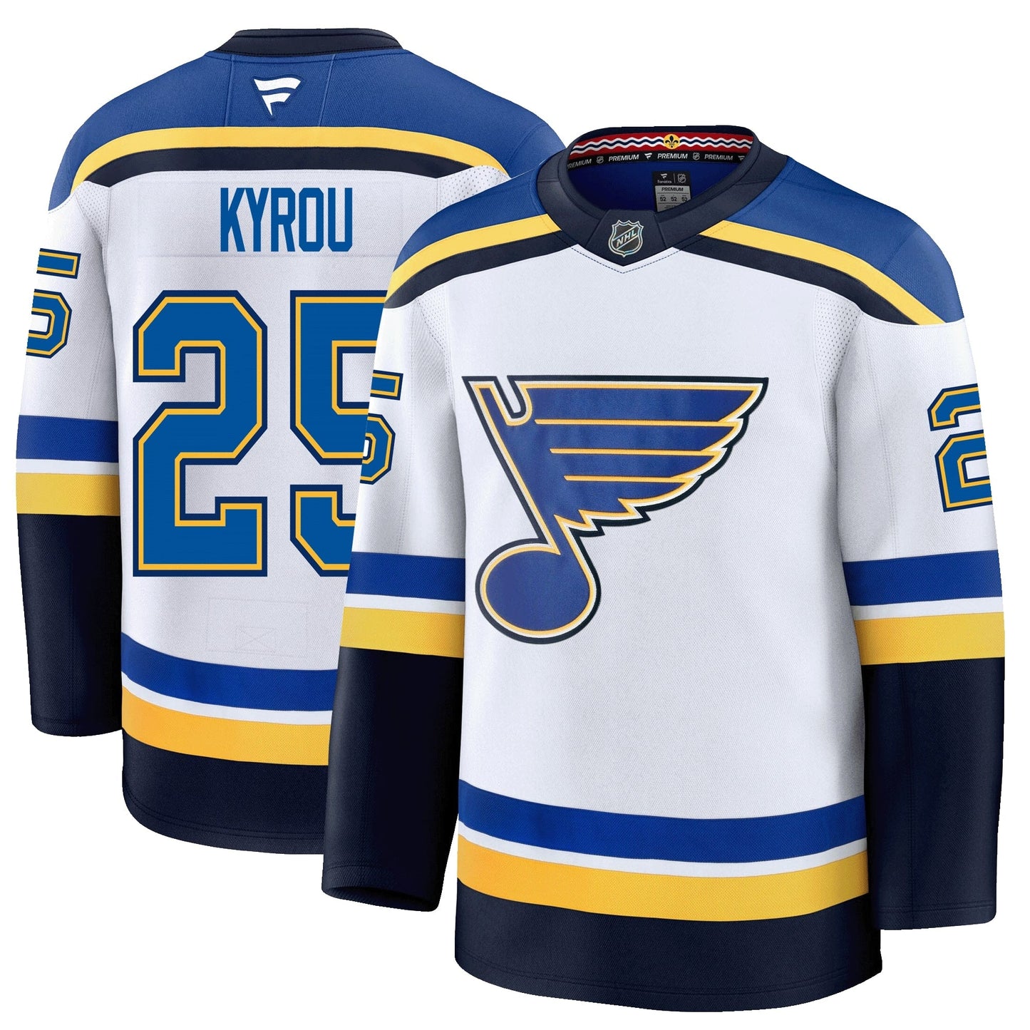 Jordan Kyrou St. Louis Blues Fanatics Premium Away Jersey