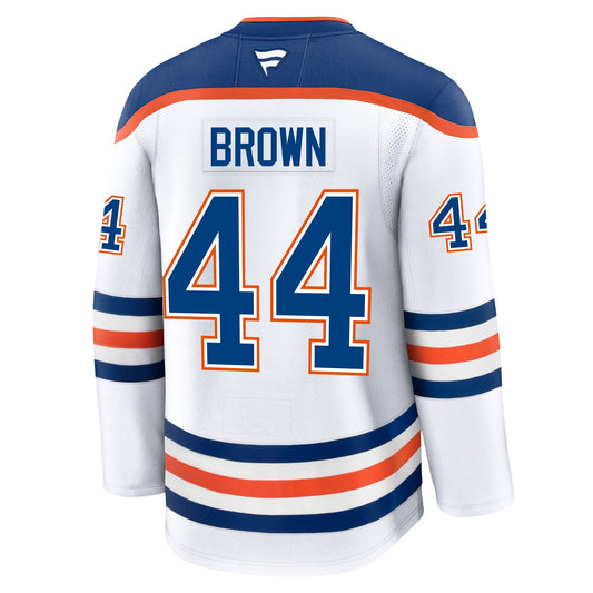Joshua Brown Edmonton Oilers Fanatics Premium Away Jersey