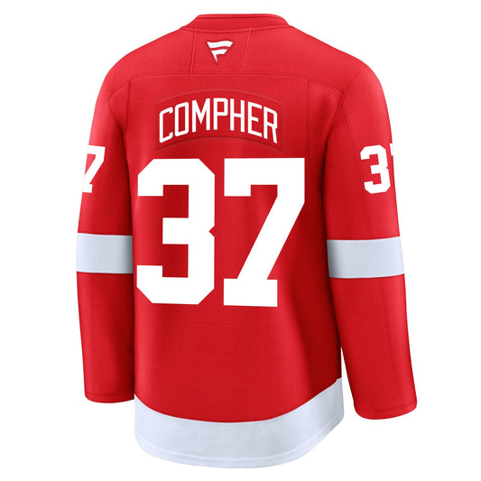J.T. Compher Detroit Red Wings Fanatics Premium Home Jersey