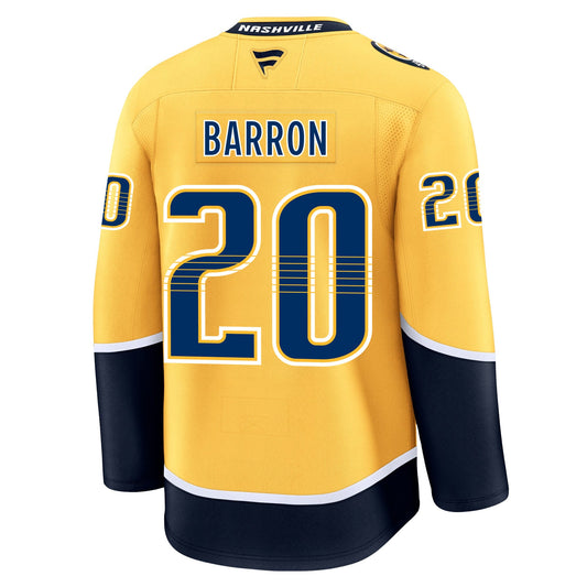 Justin Barron Nashville Predators Fanatics Premium Home Jersey