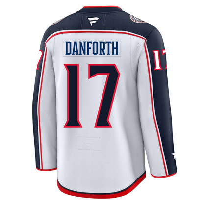 Justin Danforth Columbus Blue Jackets Fanatics Premium Away Jersey